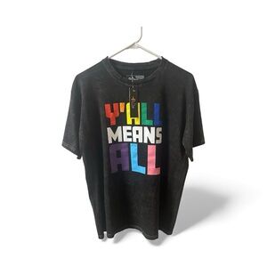 The Phluid Project Black Tee with Multicolor Print - LGBT